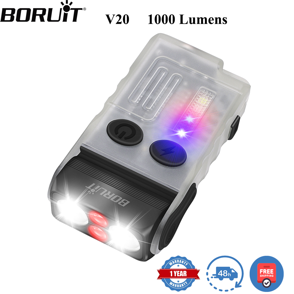 BORUiT V20 Fluorescence Buzzer - огляд і ціна Keychain Flashlight
