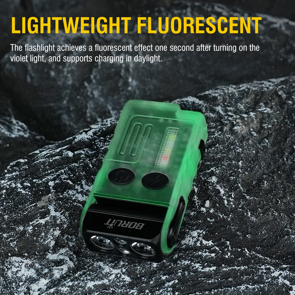 BORUiT V20 Fluorescence Buzzer - огляд і ціна Keychain Flashlight