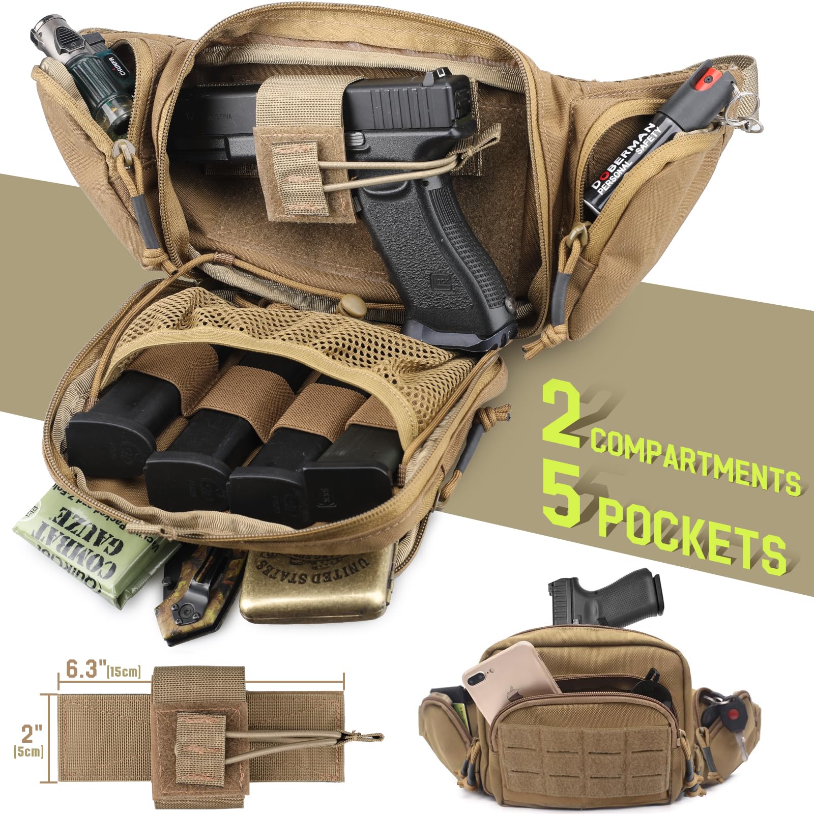 Tactical Concealed Carry Fanny - огляд і ціна Edc Concealed Carry Holster